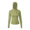 Yogajacken tragen mit Kapuze Define Damen Designer Sport Jacke Mantel doppelseitige Schleiffitness Chothing Hoodies Langarm Kleidung Zwei Styles Trend