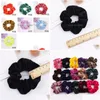 Hårtillbehör 40 färger Veet Scrunchies Elastic Hairband Solid Color Women Girls Headwear Ponytail Holder Hairs 50pcs8323765 Drop Dht9e