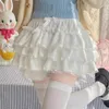 Japonais lolita kawaii pantalon court femmes arc plissé shorts doux femelle coréenne mode élégant décontracté y2k short mignon 240410