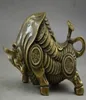 China Copper Carve Whole Body Wealth Lifelike zodiac ox Statue4663944