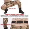 Pantalon tactique camo militaire armée hommes pantalon de travail + pads de genou combattant le paintball multiples aérits de chasse aérits de chasse