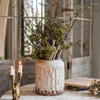 Vases Vintage Ceramic Nordic Style Grand luxe Minimaliste moderne Cylindre Ikebana Vaso Per Fiori Home Decorating WZ50HP