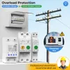 Brexer Smart Circuit Tuya WiFi Sous-Tension Protector Relay Din Rail Smart Switch KWh Médeur d'énergie Protection des fuites