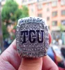 2014 Horned Frogs Big 12 Ring with Wooden Display Box Souvenir Men Fan Gift Wholesale Drop Shipping3007545