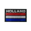 IR Infrared Spain French Germany Italy Russian UK Netherlands Flag Patches Tactical Army Military Reflective Flags Badges