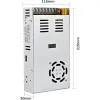 Schakelvoeding Verstelbare spanning AC 220V naar DC 0- 12 Volt 24V 30V 48V 60V 110V 220V 400W 500W 600W Digitale display SMPS