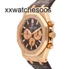 Men Top App Factory AP Automatic Watch AudemPigues Royal Oak Offshore Epic Time Code Watch Gold Inscription Mens Watch Watch 26331OR.OO.D821CR.01