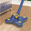 Rotation Twist Window Cleaning Floor Selfwringing Free 360 ​​° Xtyp Justerbar utdragbar S Squeeze Mop Fourleaf Hand 240412