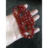 Подвесные ожерелья благоприятные красные агат-мульти-края бусинки ожерелье Будда