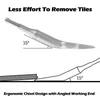 VEATTER 75mmx160mm SDS mais 15 ° Cinzel dobrado em ângulo de 15 ° para raspador de broca de martelo para remoção de ladrilhos de concreto