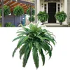 Decorative Flowers Artificial Fern UV Resistant Realistic Reusable Home Wedding Party Faux Greenery Plants Indoor Outdoor Garden Yard