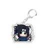 Uzumaki Naruto Sasuke Kakashi Sakura Hinata Keychain Söta karaktärer Akryl Pendant Car Key Chain Rings fans Gift Anime Jewelry