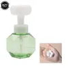 Dispensateur de savon liquide 1pcs Fleur Forme Forme moussante Pumple mousseuse vide Plastique Gel Gel de douche à main Sansagences à main 300 ml