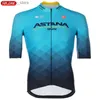 Cykeltröja uppsättningar Astana Raudax MTB Bike Cycling Jersey Set Short Seve Breatab Cycling Clothing Maillot Ropa Ciclismo Uniform Suit L48