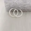 Boucles d'oreilles de cerceau Cercle simple plaqué en argent pour femmes bijoux à la mode d'oreille empêcher les accessoires de fête allergique cadeau eh890