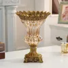 Vasos vaso de flor de cristal de luxo vidro estético Sala viva nórdica tabela tabela hidropônica artifici planta decoração de salão de salão decoração