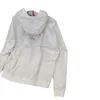 Kadın Ceketler Tasarımcısı Chaopai 24 Erken Bahar Çizme Kapşonlu Beyaz Pembe Buz Pamuk Ceket Gevşek Omuz Kılıfları Rüzgar Group ve Güneş Koruyucu Sprint OW0F