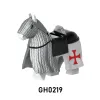 Accessori per giochi Building Buildings Hospital Horse Crossbowman Armorknight Pikeman Soldier Figures for Kids Toys G0128