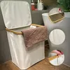 Sac à linge dessin animé pliable vêtements sales tissu coton lin rangement seau animal toys étanche panier meuble