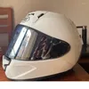 オートバイヘルメットフルフェイスヘルメットシューイX-SPRプロX-15明るい白いX15スポーツバイクレーシングカッケテ