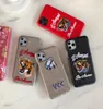 Luxury Design Embroidery Phone Cases for iPhone 14 14pro 14plus13 13pro 12pro 11 Pro Max X Xs Xr 8 7 Plus Bowknot 3D Animal Tiger Letter Print Shell Case Cover9274418