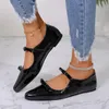 Casual schoenen dames puntige teen loafers massieve kleur boog groot formaat dans octrooi lederen platform wandelgaas sandalen schoeisel schoeisel