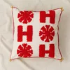 Pillow Christmas Snowflake Ring Velvet Bell Hugging Case Embroidery Home Sofa Bed Dec Wholesale MF536