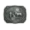 Cowboy Ox Skull Belt Buckle Metal Multiple Color Personality Belt Buckle for DIY