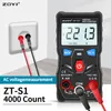 Zoyi S1 / 2/3 Tester multimètres numériques Autorangement True RMS Automotriz Mmultimétro avec la lampe de poche LCD LCD NCV comme RM403B