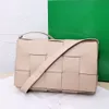 6A Quality Luxury woven Shoulder Bags Designer Crossbody bag Cassette 15 Grid Tofu woven Bag Fashion Simple matte leather Shoulder handbags Evening Bags