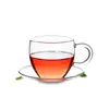 Tee -Sets Tee -Set -625ml Hitzebeständiges Glas -Teekannen -Sieb Deckel 4x Tassen Untertassen