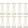 Flower Vases Gold/ White Flower Stands Metal Road Lead Wedding Centerpiece Flowers Rack For Event Party Decoration