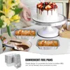 Sortez des conteneurs 30 PCS Boîte en étain Foil Pane Gâteau de gâteau Conteneur en aluminium BBQ fournit des accessoires pratiques Pizza jetable