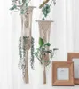 Macrame Hanger Planter Planter Plants Hanger Hanger Titular Balconia Decoração da parede Plantador de maconha Poço de cesta bohemian makrama 21094477775