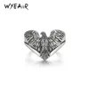 Cluster anneaux wyeaiir 925 sterling restro thai hip hop aigle relabable ouverture anneau d'ouverture pour femmes bijoux de luxe