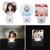 Cornici 1pc Transfer trasferimento di calore Sublimation Blank Decorazione natalizia Luci notturne Lights Regalo per l'arredamento