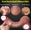 Super Real Skin Silicone Grande enorme vibrador realista Copa do galo masculino masculino Penis de borracha Dick brinquedos sexuais para mulheres vaginal2939468613