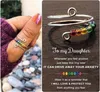 Nieuw in regenboog kralen ring open manchet verstelbaar roterende anti-stress angst kleurrijke kralen vinger sieraden geschenken voor meisjes dochter vrouwen groothandel1895553