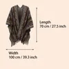 WeHello Bohemian Ethnic Style Tourism Multicolor Tassels European and American Outwear Knitted Split Cape 240412