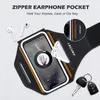 Haissky colored thread Running Sports Brass pour iPhone 15 14 13 12 11 Pro Max 15 Plus Zipper Pocket Car Key Brack élastique