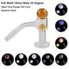 Four Styles Fully Welded Flat Top terp slurper set with Glass Marble Screw Kit 10mm 14mm Joint Seamless Welded Bevel Rig for Bong Dab Rig