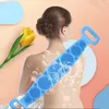 Silikon Vücut İnatçı Masaj Fırçası Eksfoliye Edici Sünger Temizleme Aletleri Geri Yatakçı Vücut Yıkama Aracı Banyo Aksesuarları