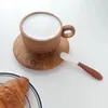 Kaffescoops träskedar Shell Hand Set Dessert Solid Caviar Spoon Ice Tea Kichen Accessories Table Seary