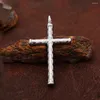 Pendant Necklaces Fashion Retro Simple Cross Necklace For Men Women Punk Hip Hop Stainless Steel Amulet Jewelry Gifts Drop