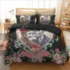 Bedding Sets Quilt Cover 3D Printing Bed Three-piece Home Textile Set