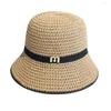 Wide Brim Hats Straw Fisherman Hat Lightweight Sun Stylish Anti-uv Foldable For Women Protection With Camping