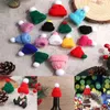 5pcs mini chapeau à tricotage de poupée casse-tête de poupée de Noël de Noël