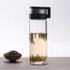 Weingläser 750 ml verdickte hitzebeständige Glas-Tee-Tasse Trinkfilter Wasserflasche Büro mit Ärmel