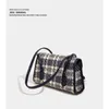 Torby wieczorowe 2024 Modna torba damska Plaid French Stick STATM RETRO TORDBAG Ramię dla kobiet