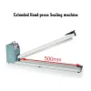 Machines Hand Impluse Bag Sealer 600mm Sealing Length Machine Heat Seal Manual Enlarge Shrink Film Sealing Cutting